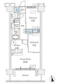 スカイグランデ津田沼 717 間取り図