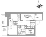 コンフォリア・リヴ門前仲町EAST 401 間取り図