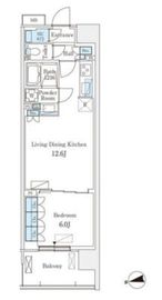 スカイグランデ津田沼 706 間取り図
