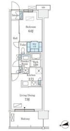 スカイグランデ津田沼 704 間取り図