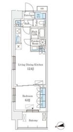 スカイグランデ津田沼 701 間取り図