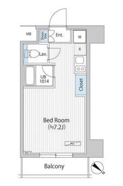 アレージュマン日本橋人形町 802 間取り図