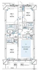 プレシス横濱新子安 5階 間取り図