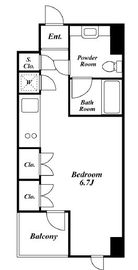 プレミアステージ三田慶大前 602 間取り図