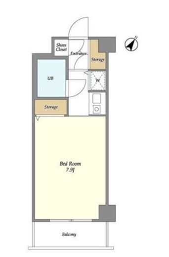 T's garden武蔵小杉 405 間取り図