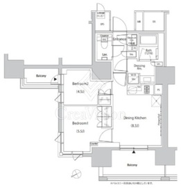 ザ・パークハビオ目白タワー 701 間取り図