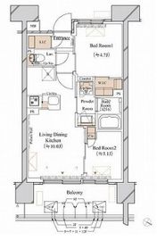ブランシエスタ新丸子リバーフロント 903 間取り図