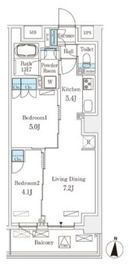 フロンティアレジデンス錦糸公園 521 間取り図