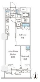 フロンティアレジデンス錦糸公園 518 間取り図