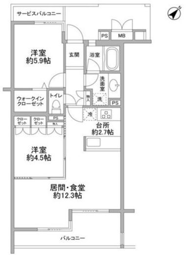 ホーフ横浜旭ヶ丘 204 間取り図