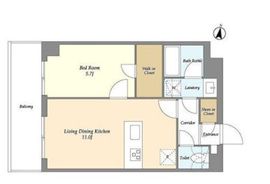 メゾンドオンディーヌ 111 間取り図