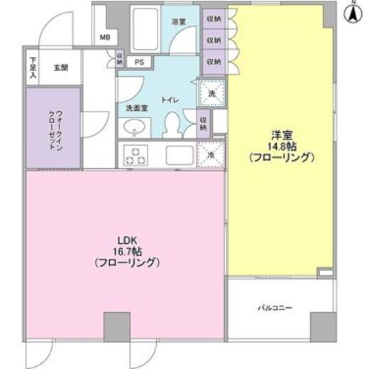 ポローニアハウス赤堤 401 間取り図