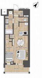 プレディアコート大森山王 403 間取り図