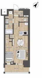 プレディアコート大森山王 203 間取り図