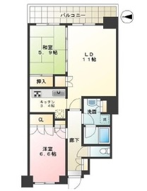 イーストコモンズ清澄白河セントラルタワー 4階 間取り図