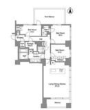 パークコート白金長者丸 7階 間取り図