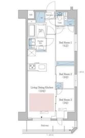 アーバネックス早稲田 901 間取り図