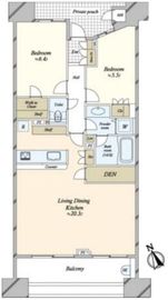 パークホームズ門前仲町リバーイースト 11階 間取り図