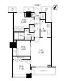 ザ・東京タワーズ ミッドタワー 38階 間取り図