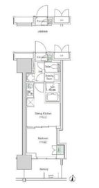 ブルックサイドレジデンス木場 203 間取り図