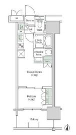 ブルックサイドレジデンス木場 208 間取り図