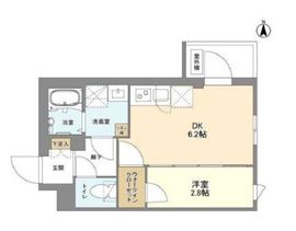 ウェルスクエア新高円寺 101 間取り図