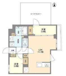 ウェルスクエア新高円寺 501 間取り図