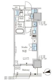 パークアクシス赤塚 605 間取り図