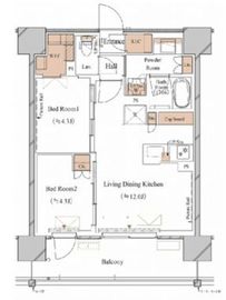 ブランシエスタ木場 203 間取り図