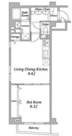 ラクラス下井草 207 間取り図