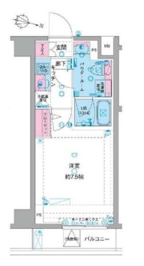 GENOVIA横浜鶴見市場skygarden 4階 間取り図