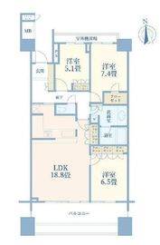 大森プロストシティレジデンス 19階 間取り図