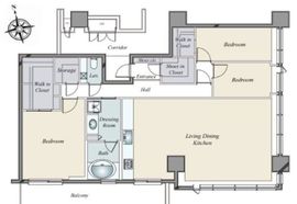 パークコート麻布十番ザタワー 36階 間取り図