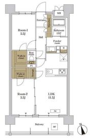 RJRプレシア川口 603 間取り図