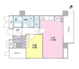 中目黒アリーナ 7階 間取り図