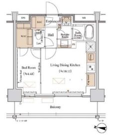 ブランシエスタ木場 206 間取り図