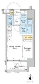 プラウドフラット亀戸ステーションプレイス 805 間取り図