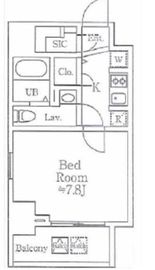 ドゥーエ西大島Ⅲ 1101 間取り図