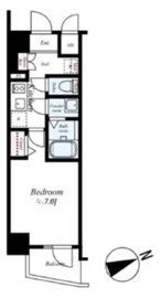 プレサンスジェネ浅草EAST 9階 間取り図