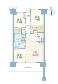 ヴェレーナシティパレ・ド・プラージュ 9階 間取り図