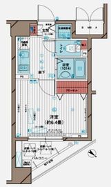 メインステージ五反田駅前 10階 間取り図