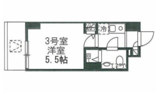 プレジール神宮前 303 間取り図