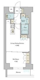 ブリリアイスト池尻大橋 702 間取り図