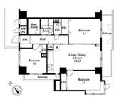 リエール若松町 201 間取り図