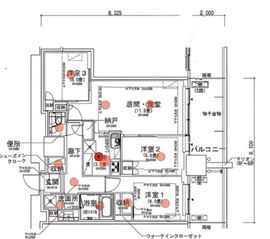 グランドシティタワー池袋 7階 間取り図
