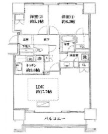 アイマークス横浜桜木町 19階 間取り図