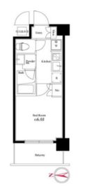 ハーモニーレジデンス武蔵小杉 6階 間取り図