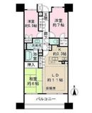 パークハウス両国サウスコート 3階 間取り図