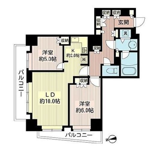 アリビオーレ神楽坂シティタワー 8階 間取り図