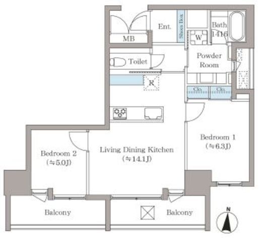 T-PLACE 北斎 St. 802 間取り図